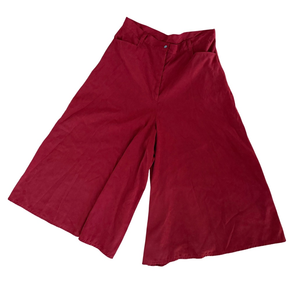 Frontier Classics Wide Leg Gaucho Culottes Size 20 Burgundy Western Cosplay